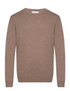 Man Chunky O-Neck Sweater Designers Knitwear Round Necks Brown Davida ...