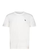 Anf Mens Knits Tops T-Kortærmet Skjorte White Abercrombie & Fitch