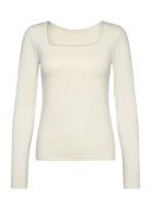 Long Sleeve T-Shirt Tops T-shirts & Tops Long-sleeved White Rosemunde