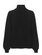 Manzigz Wool Rollneck Tops Knitwear Turtleneck Black Gestuz