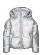 Jacket Puffer Foret Jakke Silver Lindex