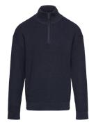 Sweater Rib Knit Halfzip Tops Knitwear Pullovers Navy Lindex