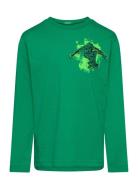 T-Shirt L/S Tops T-shirts Long-sleeved T-Skjorte Green United Colors O...