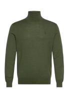 Washable Wool Turtleneck Sweater Tops Knitwear Turtlenecks Green Polo ...