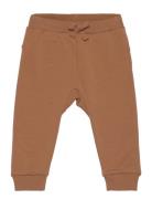 Trousers Face At Back Bottoms Sweatpants Brown Lindex