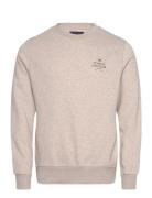 Hilfiger Stack Sweatshirt Tops Sweatshirts & Hoodies Sweatshirts Beige...