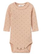 Nbfnava Ls Wool Body Lil Bodies Long-sleeved Pink Lil'Atelier