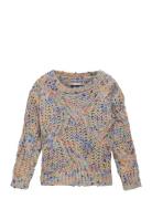 Kmgluca Ls O-Neck Knt Tops Knitwear Pullovers Multi/patterned Kids Onl...