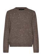 Cmdiamond-Pullover Tops Knitwear Jumpers Brown Copenhagen Muse