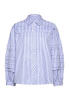 Trudie Tops Shirts Long-sleeved Blue Munthe