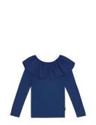 Renate Tops T-shirts Long-sleeved T-Skjorte Navy Molo
