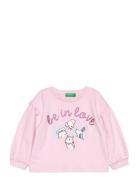 Sweater L/S Tops Sweatshirts & Hoodies Sweatshirts Pink United Colors ...