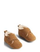 Taj Wool Indoor Shoe Slippers Hjemmesko Brown Wheat