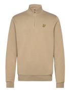 Loopback Quarter Zip Sweat Tops Sweatshirts & Hoodies Sweatshirts Beig...