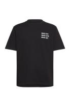 Nb Make Out Tee Solid Black Tops T-Kortærmet Skjorte Black Nikben