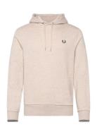 Tipped Hooded Sweatsh Tops Sweatshirts & Hoodies Hoodies Beige Fred Pe...