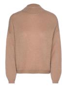 Kiana Knit Sweater Tops Knitwear Jumpers Brown Noella