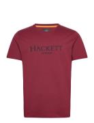 Heritage Classic Tee Tops T-Kortærmet Skjorte Burgundy Hackett London