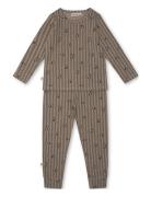 Melvin Homewear Set Pyjamassæt Brown That's Mine