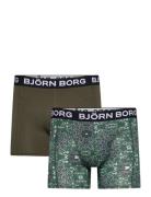 Bamboo Cotton Blend Boxer 2P Boxershorts Khaki Green Björn Borg