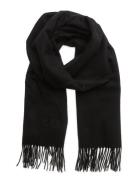 Wayne Wool Scarf Accessories Scarves Winter Scarves Black Les Deux