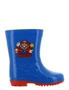 Super Mario Rainboot Shoes Rubberboots High Rubberboots Blue Super Mar...