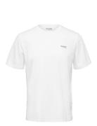 Slhaspen Logo Ss O-Neck Tee Noos Tops T-Kortærmet Skjorte White Select...