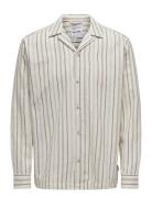 Onstrev Relaxed Ls Shirt Tops Shirts Casual Cream ONLY & SONS