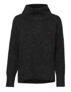 Vmdoffy Ls Cowlnecklousea Tops Knitwear Turtleneck Black Vero Moda