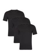 T-Shirt Rn Triplet P Designers T-Kortærmet Skjorte Black HUGO