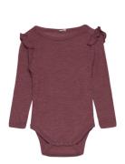 Body Ls - Solid Bodies Long-sleeved Burgundy CeLaVi