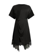 Lana Lace Dress Knælang Kjole Black AllSaints