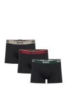 Trunk 3P Power Boxershorts Black BOSS