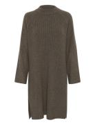 Karinya Knit Dress Kort Kjole Brown Kaffe