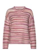 Frmanny Pu 2 Tops Knitwear Jumpers Pink Fransa