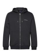 Logo Sweat Hoodie Tops Sweatshirts & Hoodies Hoodies Navy Lindbergh