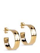 Sandra Wide Hoops Accessories Jewellery Earrings Hoops Gold Enamel Cop...