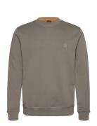 Westart Tops Sweatshirts & Hoodies Sweatshirts Khaki Green BOSS