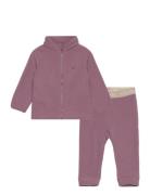 Nmnspektra Fleece Set Fo Outerwear Fleece Outerwear Fleece Suits Pink ...