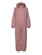 Snowsuit W. Frills Outerwear Coveralls Snow-ski Coveralls & Sets Pink ...