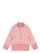 Zip Sweater Pink/Offwhite 06 74/80 Tops Sweatshirts & Hoodies Sweatshi...