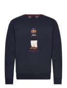 Harry Logo Crew Tops Sweatshirts & Hoodies Sweatshirts Navy Hackett Lo...