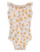 Kallie Printed Swimsuit Badedragt Badetøj Yellow Liewood