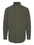 Classic Cord Malte Shirt Tops Shirts Casual Green Mads Nørgaard