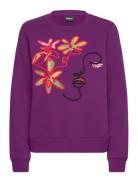 Sw Lady Tops Sweatshirts & Hoodies Sweatshirts Purple Desigual