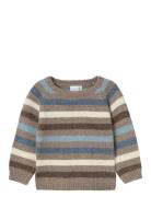 Nmmosomme Ls Knit Tops Knitwear Pullovers Brown Name It