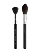 Sculpt + Glow Makeup Brush Duo Makeuppensler Black SIGMA Beauty