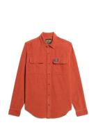 Corduroy Workwear Shirt Tops Shirts Casual Orange Superdry