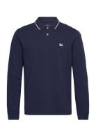 Ls Pique Polo Tops Polos Long-sleeved Navy Lee Jeans