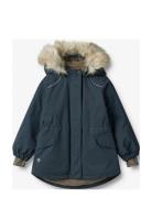 Jacket Mathilde Tech Outerwear Shell Clothing Shell Jacket Navy Wheat